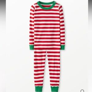 Hanna Andersson Red Striped Christmas Long Johns Unisex 50 0-6 Months Christmas